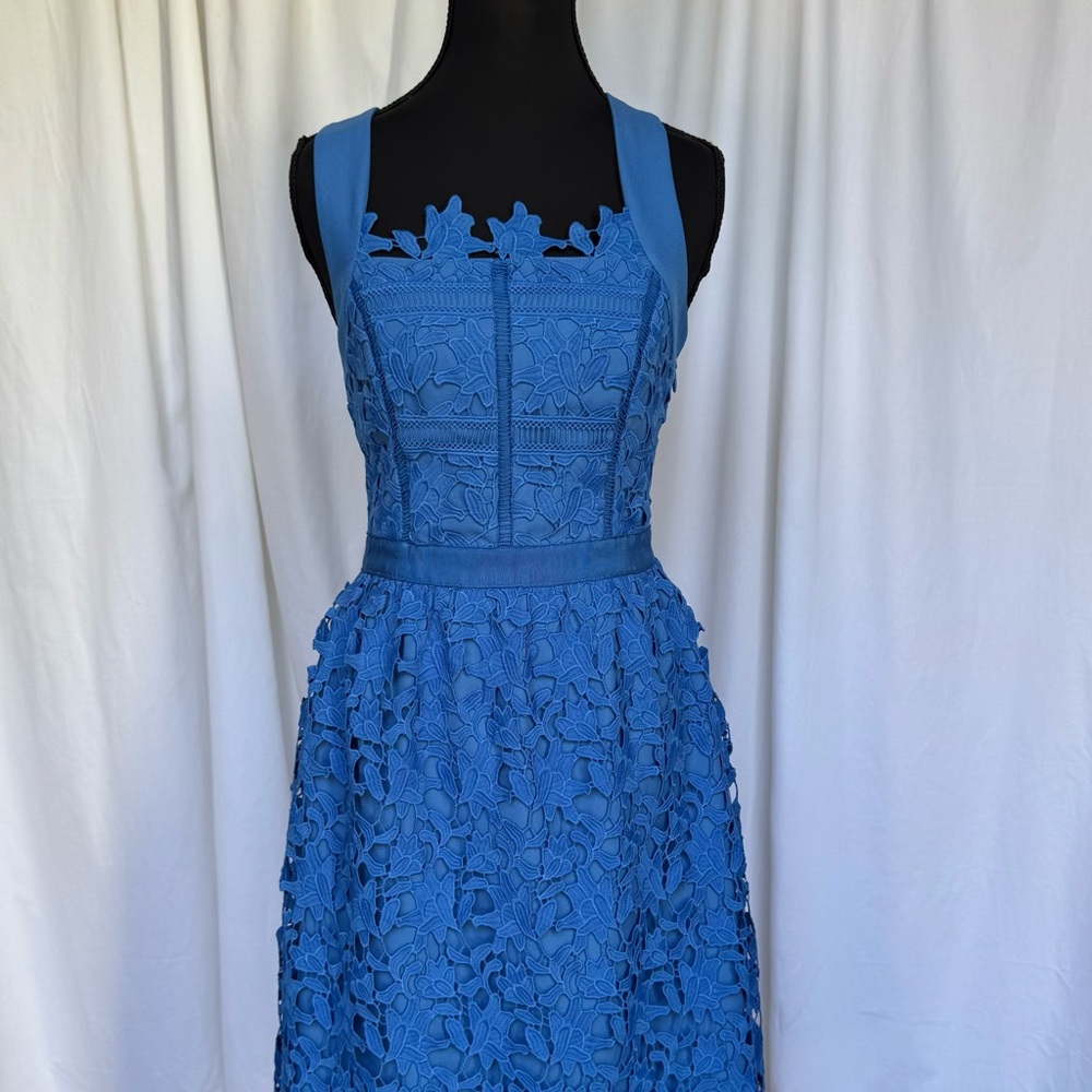 Bardot Blue Lace Dress